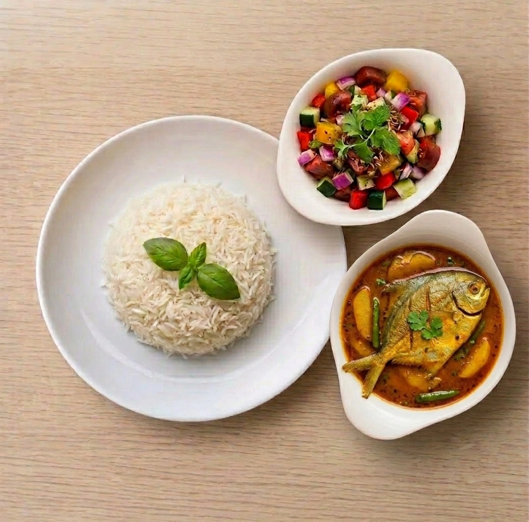 Rupchanda Fish White Rice
