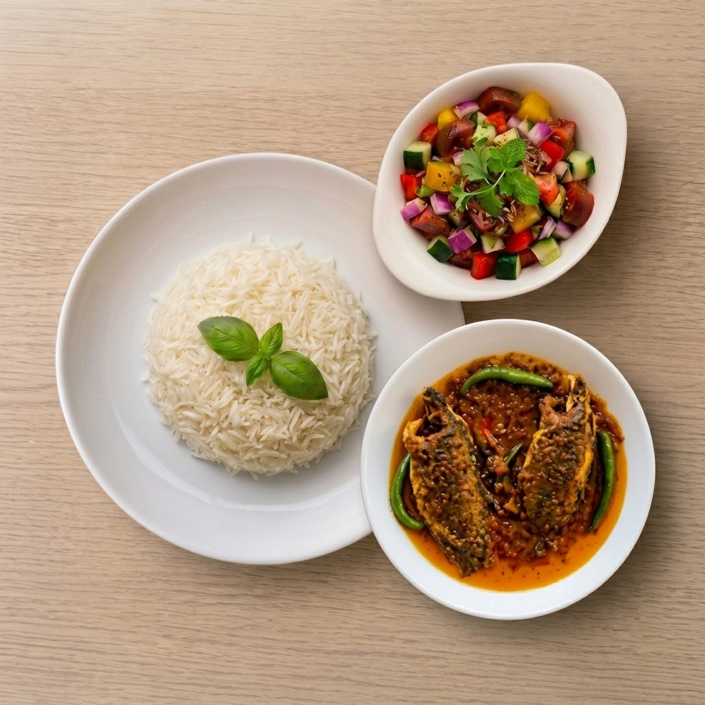 Koi Fish White Rice